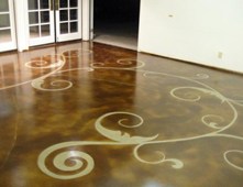 STAINED CONCRETE - THE ART OF ACID-ETCH STAINING